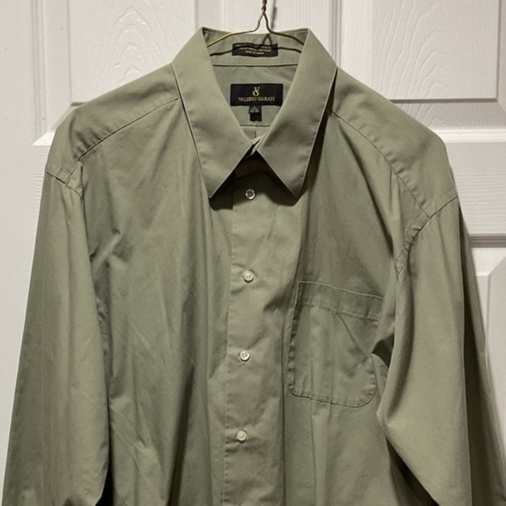 Green dress shirt L 16.5 34/35